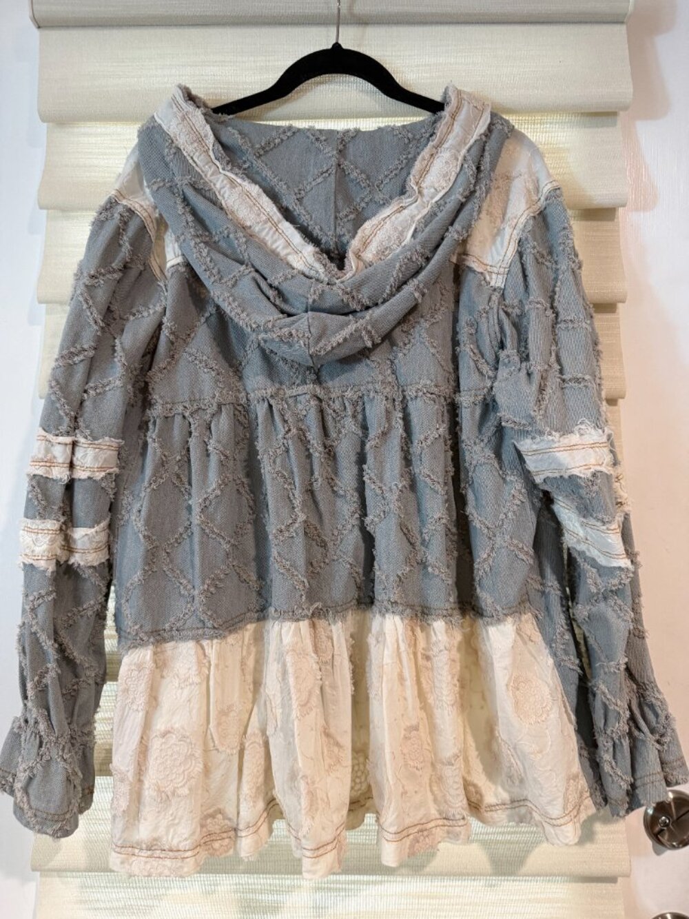 POL distressed patchwork jacket (size M) - Picture 3 of 3